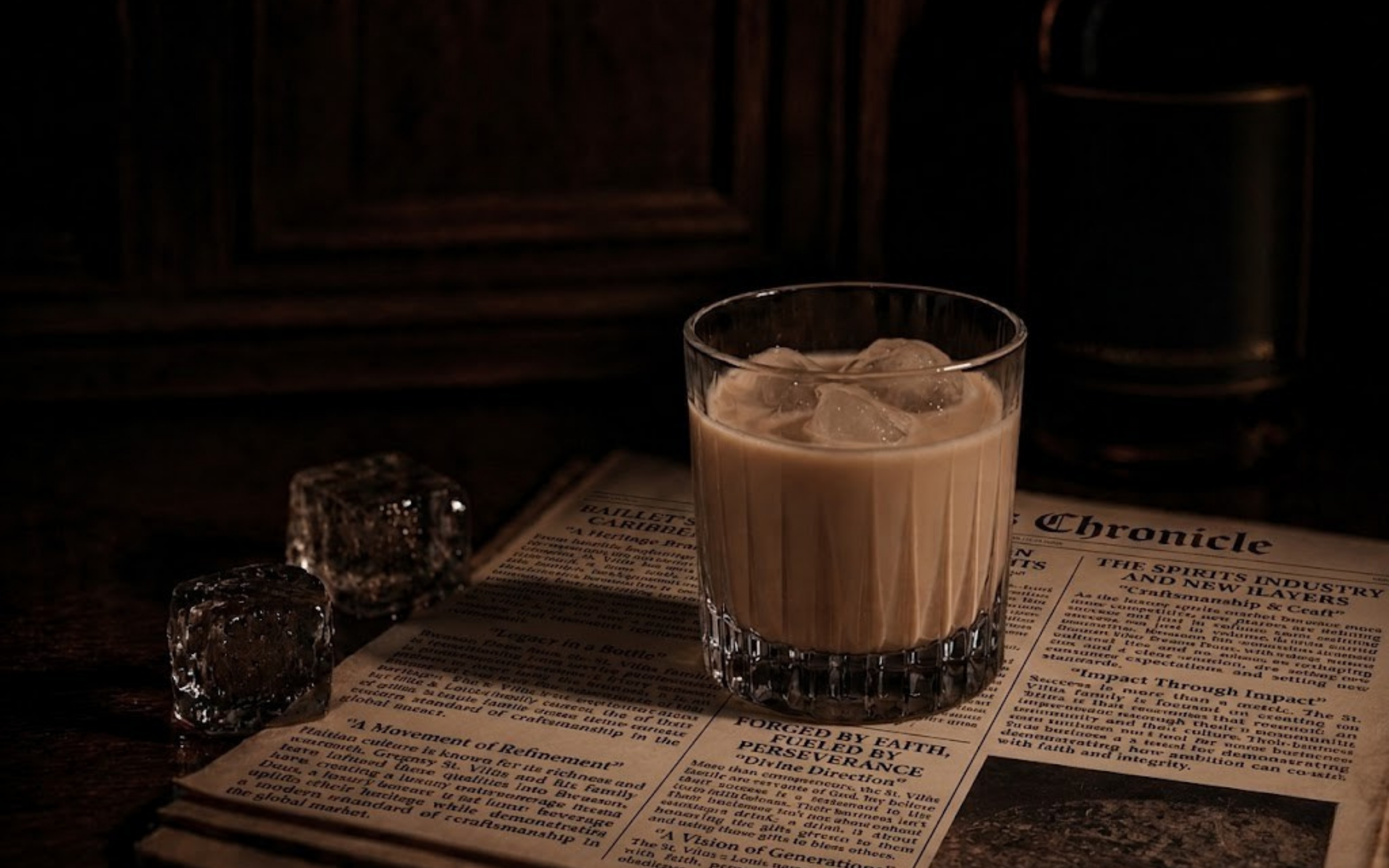 A glass of Krem